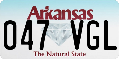 AR license plate 047VGL
