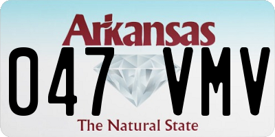 AR license plate 047VMV