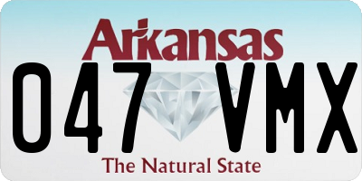 AR license plate 047VMX