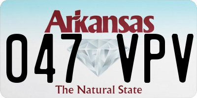 AR license plate 047VPV