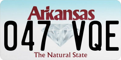 AR license plate 047VQE