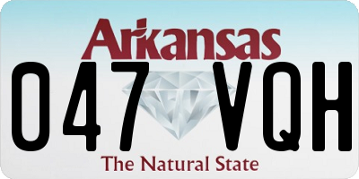 AR license plate 047VQH