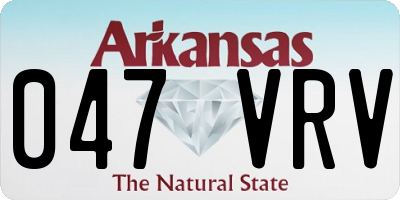 AR license plate 047VRV