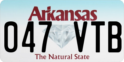 AR license plate 047VTB