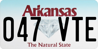 AR license plate 047VTE