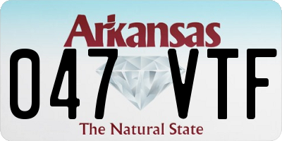 AR license plate 047VTF