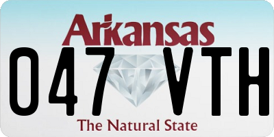 AR license plate 047VTH