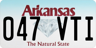 AR license plate 047VTI