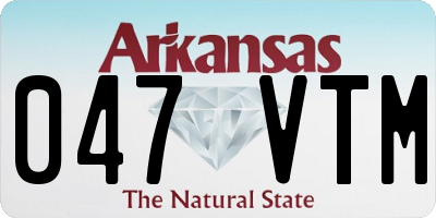 AR license plate 047VTM
