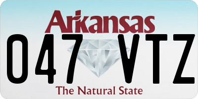AR license plate 047VTZ