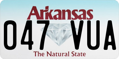 AR license plate 047VUA