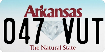 AR license plate 047VUT