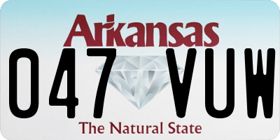 AR license plate 047VUW