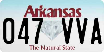 AR license plate 047VVA