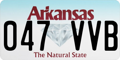 AR license plate 047VVB