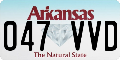 AR license plate 047VVD