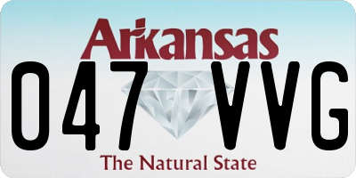 AR license plate 047VVG