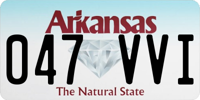 AR license plate 047VVI