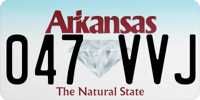 AR license plate 047VVJ
