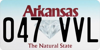 AR license plate 047VVL