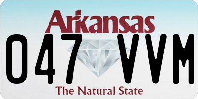 AR license plate 047VVM