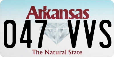 AR license plate 047VVS