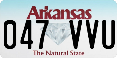 AR license plate 047VVU