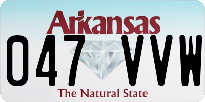 AR license plate 047VVW