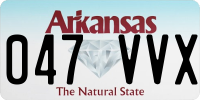 AR license plate 047VVX