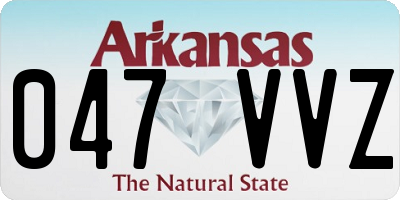 AR license plate 047VVZ