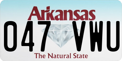 AR license plate 047VWU