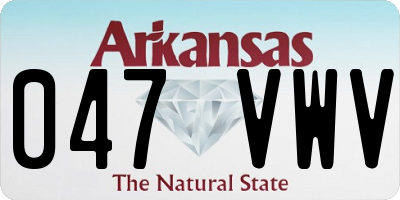 AR license plate 047VWV