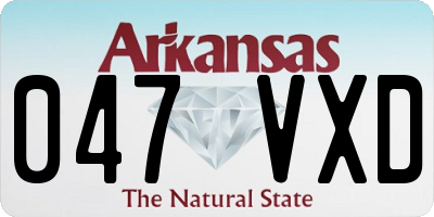 AR license plate 047VXD