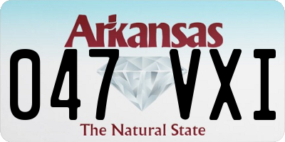 AR license plate 047VXI