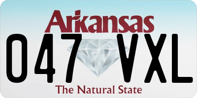 AR license plate 047VXL