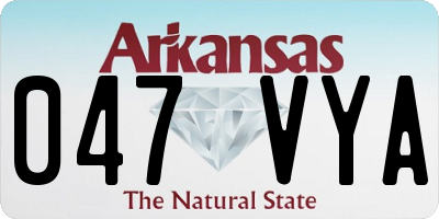 AR license plate 047VYA
