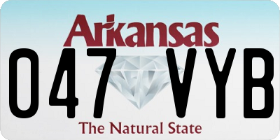AR license plate 047VYB