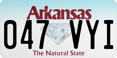 AR license plate 047VYI