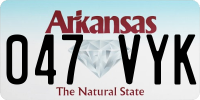 AR license plate 047VYK