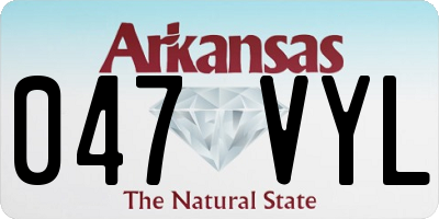 AR license plate 047VYL