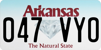 AR license plate 047VYO