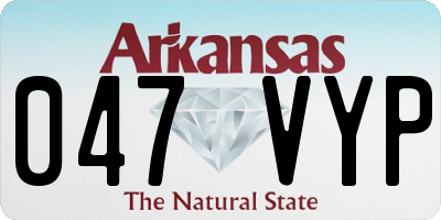AR license plate 047VYP