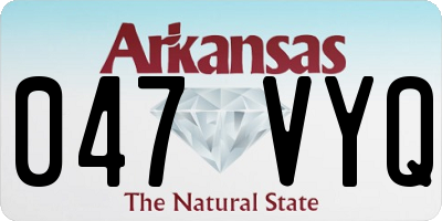 AR license plate 047VYQ