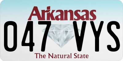 AR license plate 047VYS