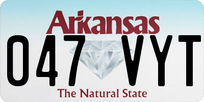 AR license plate 047VYT