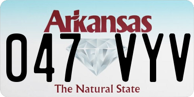 AR license plate 047VYV