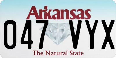 AR license plate 047VYX