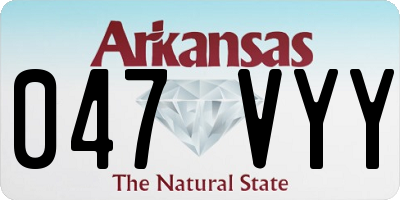 AR license plate 047VYY
