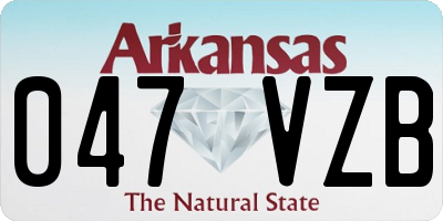 AR license plate 047VZB