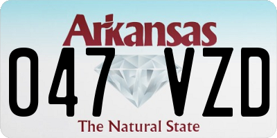 AR license plate 047VZD